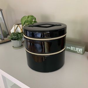 NEW Lancôme Black Zipper Make Up Bag/Carrier